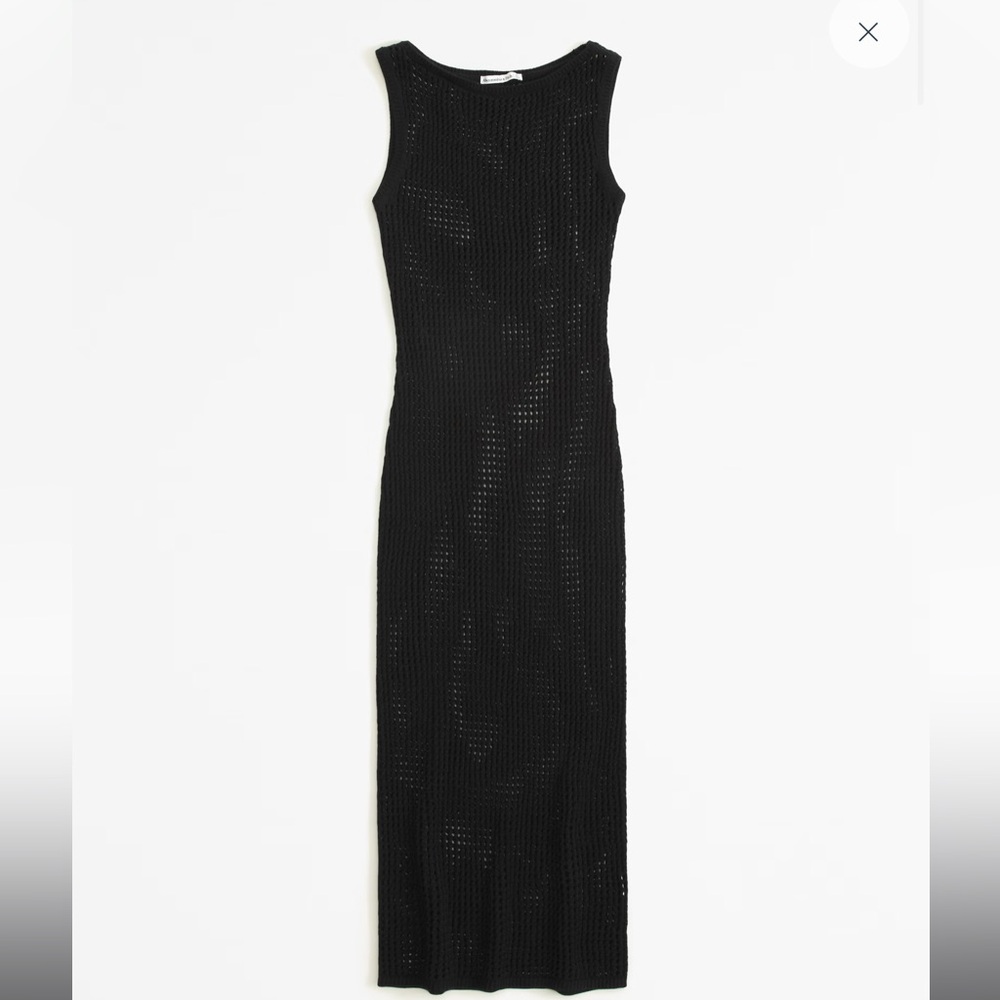 Crochet-Style Maxi Dress Coverup